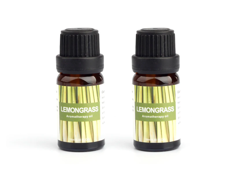 2pk Essential Oils 10ml Set Natural Pure Water Soluble For Diffuser Aromatherapy Oil Lemongrass