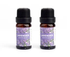 2pk Essential Oils 10ml Set Natural Pure Water Soluble For Diffuser Aromatherapy Oil Lavender
