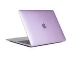 Glm Crystal case, Laptop Case Hard Protective Shell cover Plus Keyboard Cover For Apple MacBook retina 12 inch Model A1534, Purple