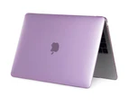 Glm Crystal case, Laptop Case Hard Protective Shell cover Plus Keyboard Cover For Apple MacBook retina 12 inch Model A1534, Purple