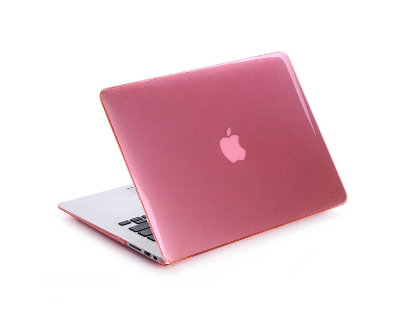 Glm Crystal case, Laptop Case Hard Protective Shell cover Plus Keyboard Cover For Apple MacBook Pro 13.3 inch Model A1706, A1989, A2159, Pink