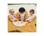 19pc Miniland Doll Kids/Children Fun Wooden Tea Set Pretend Toy w/ Carry Bag 3y+