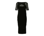 Bottega Veneta Two-Layered Midi Dress - Black