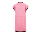 Cotton-Blend Tweed Dress - Pink