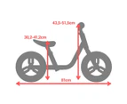 DECATHLON BTWIN Btwin Runride 500 Kid's Balance Bike 10" - Blood Orange