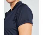 DECATHLON INESIS WW500 Women's Golf Polo Shirt - Short-Sleeved - Navy - Snow White