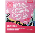 Cature 2.4kg/6L Carbon Wood Clumping Pet Cat Litter Odour Control Plus Pellets