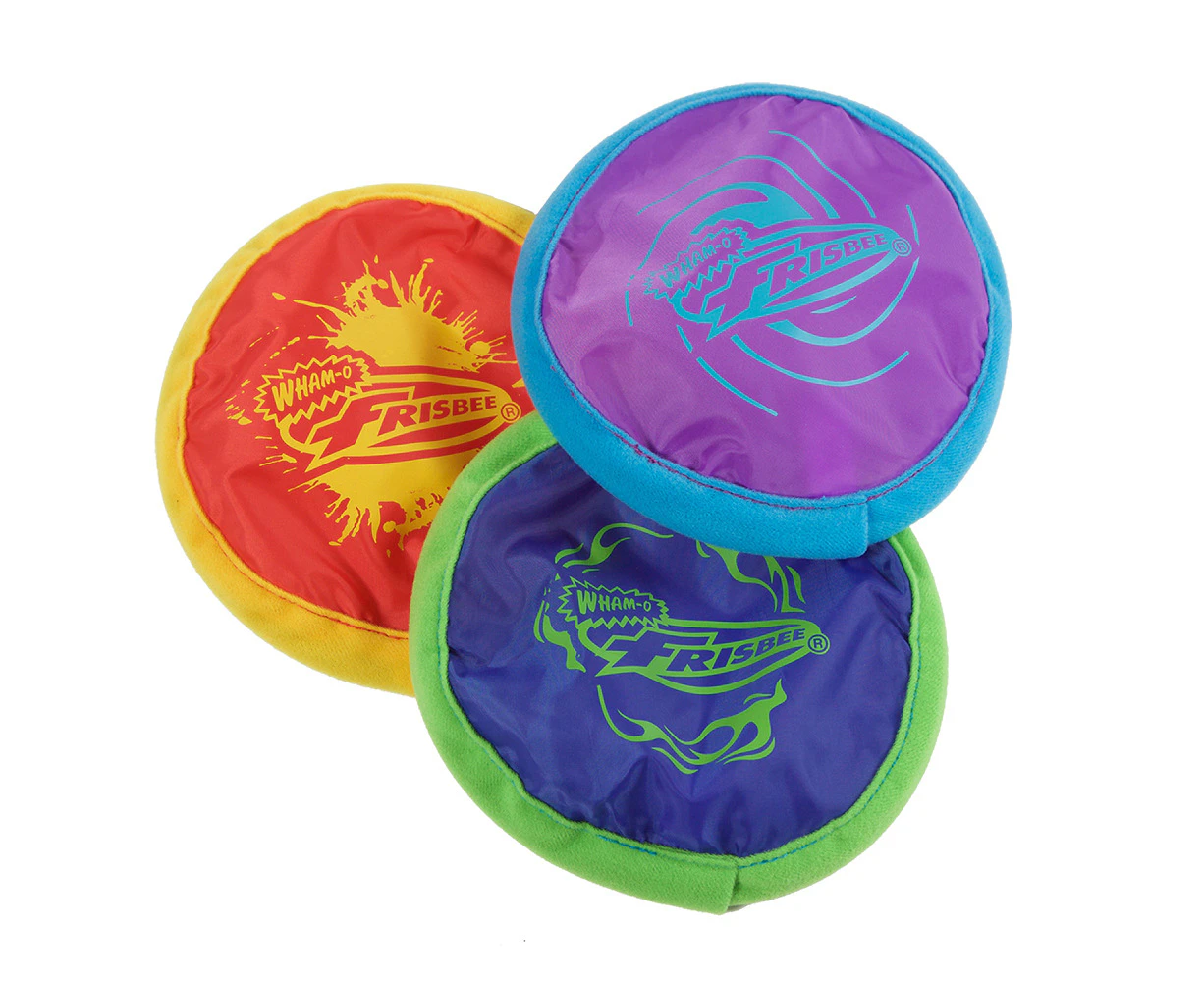 3x Wham-O Mini Pocket Foldable 15cm Frisbee Disc Flying Ring Toy Kids 5y+ Asst