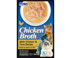6PK Inaba 50g Chicken Broth & Tuna Natural Flavour Cat/Kitten Pet Food/Meal Pack