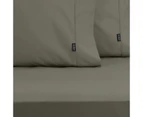 Ardor Bed 1000TC Fitted Combo Bedding Sheet Set w/Pillowcase Khaki - Khaki