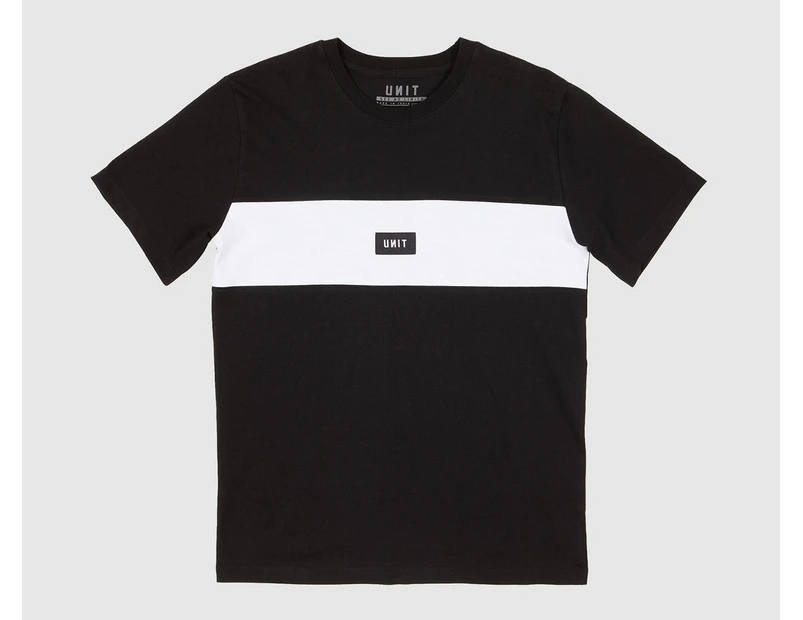 Unit Youth Vert Tee / T-Shirt / Tshirt - Black/White