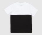 Unit Youth Husky Tee / T-Shirt / Tshirt - Black/White