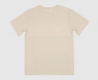 Unit Youth Vert Tee / T-Shirt / Tshirt - Cement/White