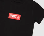 Unit Kids' Token Tee / T-Shirt / Tshirt - Black