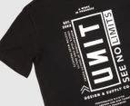 Unit Youth Vision Tee / T-Shirt / Tshirt - Black