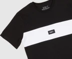 Unit Youth Vert Tee / T-Shirt / Tshirt - Black/White