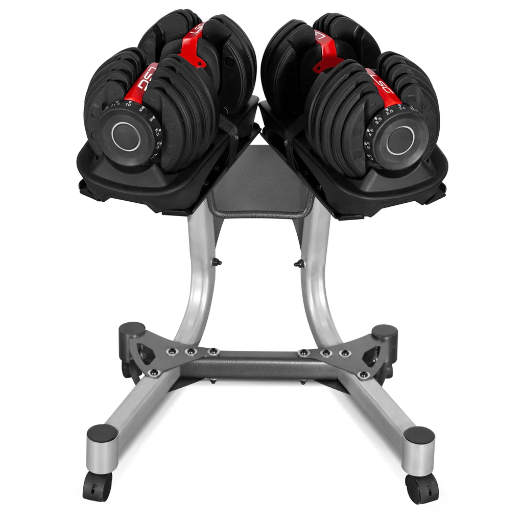 CORTEX 52.5lbs Adjustable Dumbbell Pair with Stand