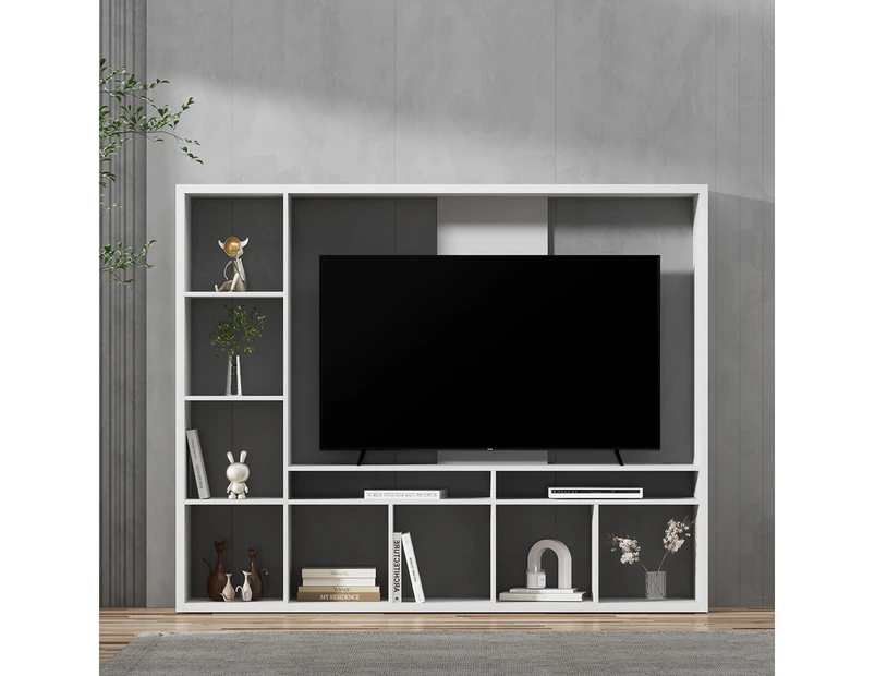 Artiss Entertainment Unit TV Stand Open Shelves 183CM  White