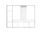 Artiss Entertainment Unit TV Stand Open Shelves 183CM  White