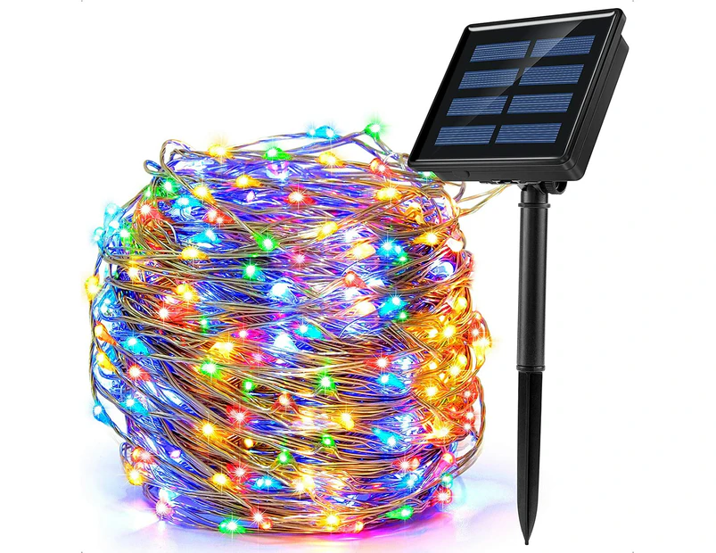 Advwin 22M 8 Modes solar powered LED Xmas Fairy String Lights(200LED, Multicolor)