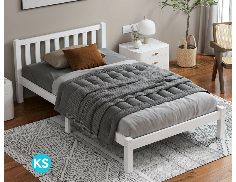 ALFORDSON Bed Frame Wooden Timber King Single Mattress Base Platform Fenella