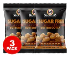 3 x Sugarless Confectionery Aura Hard Boiled Drops Butterscotch 70g