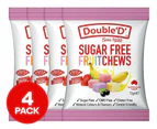 4 x Double 'D' Sugar Free Fruit Chews 72g