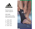 Adidas Performance Ankle/Joint Brace/Support Unisex Wear Sports/Training BLK - Black