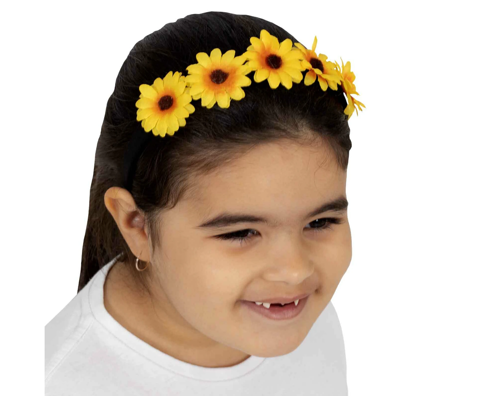 Tsehay Yellow Wiggle Sunflower Headband - One Size