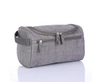 Practical Storage Bag Wide Application Oxford Cloth Large Capacity Waterproof Cosmetic Pouch for Daily-Grey