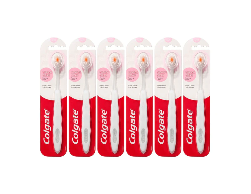 6 x Colgate Cushion Clean Toothbrush Soft