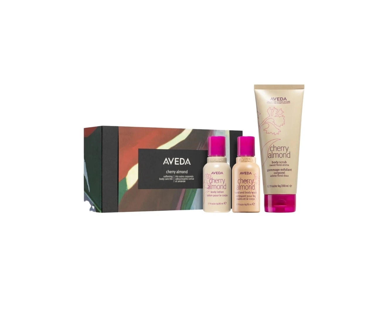 Aveda Cherry Almond Softening Body Care Trio Set