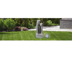 Teamson Home 76 cm Height Solar Powered Outdoor 3 Tiered Waterfall Fountain with Battery Backup and LED Lights