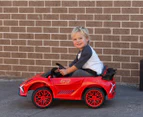 Lenoxx Electric Super Car Ride-On - Red/Black