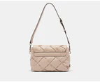 GUESS Zaina Flap Shoulder Bag - Stone