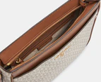 Michael Kors Jet Set Top Zip Large Crossbody Bag - Vanilla/Acorn