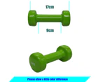 3 Pairs Pvc Dumbbell Set Weight - 2kg + 4kg + 6kg - Total 24kg With 1 Free Rack