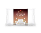 Tontine Luxe Superior High & Firm Support Sleeping Pillow Cushion Rectangle 2PK