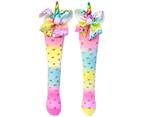 Madmia Twinkle Toes Unicorn Long Knee High Socks Pair Unisex - Twinkle Toes Socks