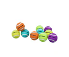 8pc Paws & Claws 6cm Tennis Balls Non Toxic Dogs/Pets/Puppy Toys Assort Colours