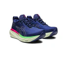 Womens Asics Gel-Nimbus 25 Indigo Blue/ Pure Silver Athletic Running Shoes - Indigo Blue/Pure Silver