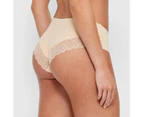 Lacey No Show Boyleg Briefs - Lily Loves - Neutral