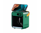USB Rechargeable Portable Cooling Fan Mini Desktop Air Cooler - Green