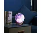 3D Printed Moon Galaxy Star Night Lamp and Room Decor- USB Charging
