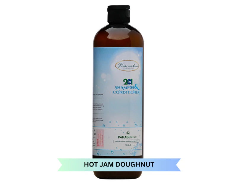 2 in 1 Shampoo & Conditioner 500ml - Hot Jam Doughnut