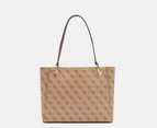 GUESS Noelle Small Tote Bag - Latte Logo/Brown