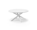 Outdoor Houston Outdoor 1.5M Round Aluminium Dining Table - Outdoor Tables - Charcoal Aluminium