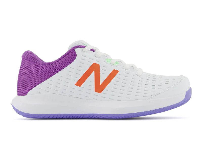 New Balance Women's 696v4 Tennis Shoes - White/Purple