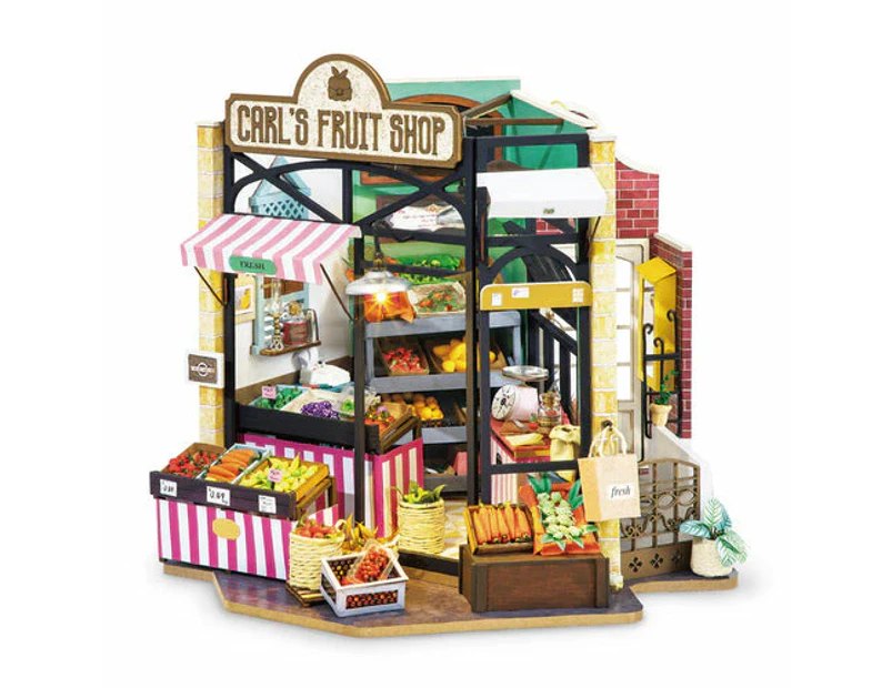 Robotime DIY Mini House Carl's Fruit Shop