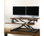 Artiss Standing Desk Riser Height Adjustable Rustic Brown 80CM